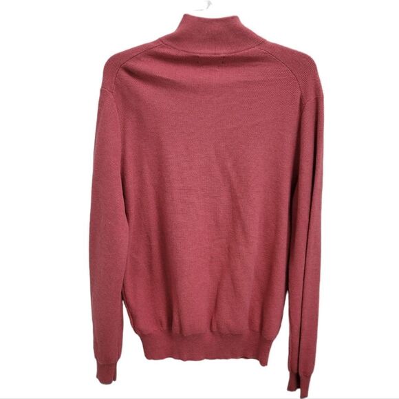 Polo Ralph Lauren Men’s Red Sky Heather 1/4 Zip Pullover Pima Cotton Sweater L - Picture 4 of 8